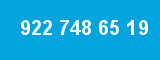 922 748 65 19 922 748 65 19
